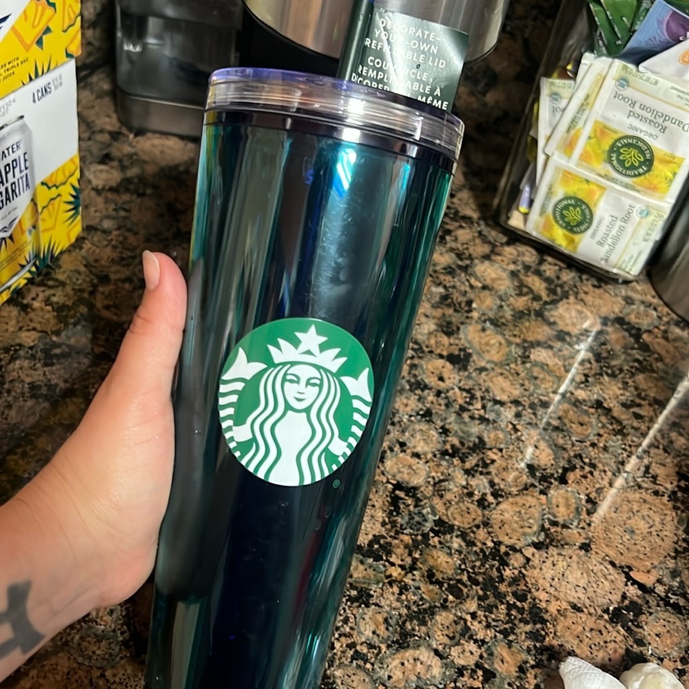 Starbucks decorate your own refillable lid, Venti size